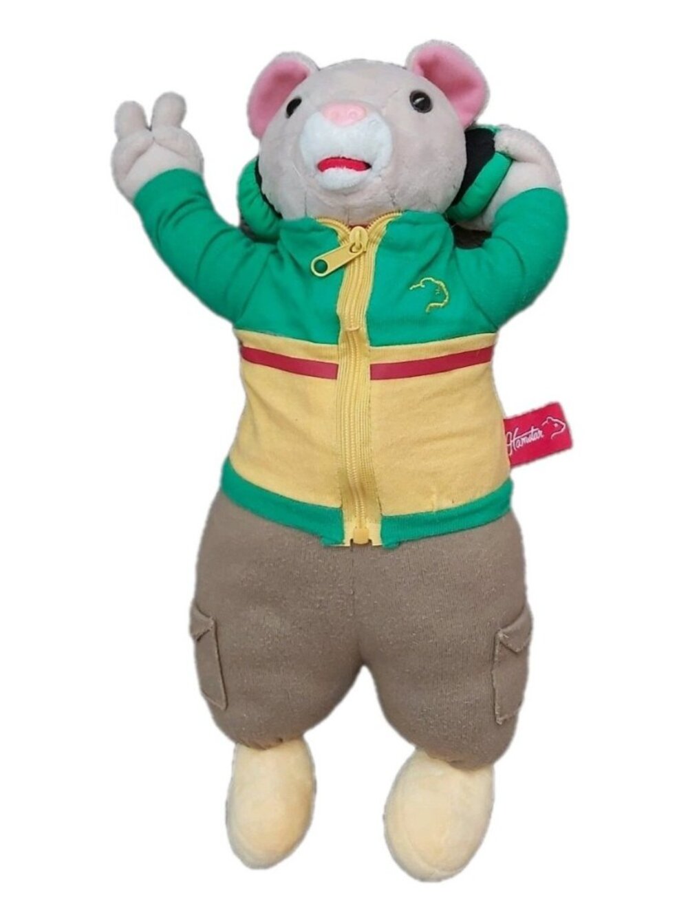 Vintage 2011 KIA Soul Hamstar Breakdance DJ Mascot Plush 14" Stuffed Animal